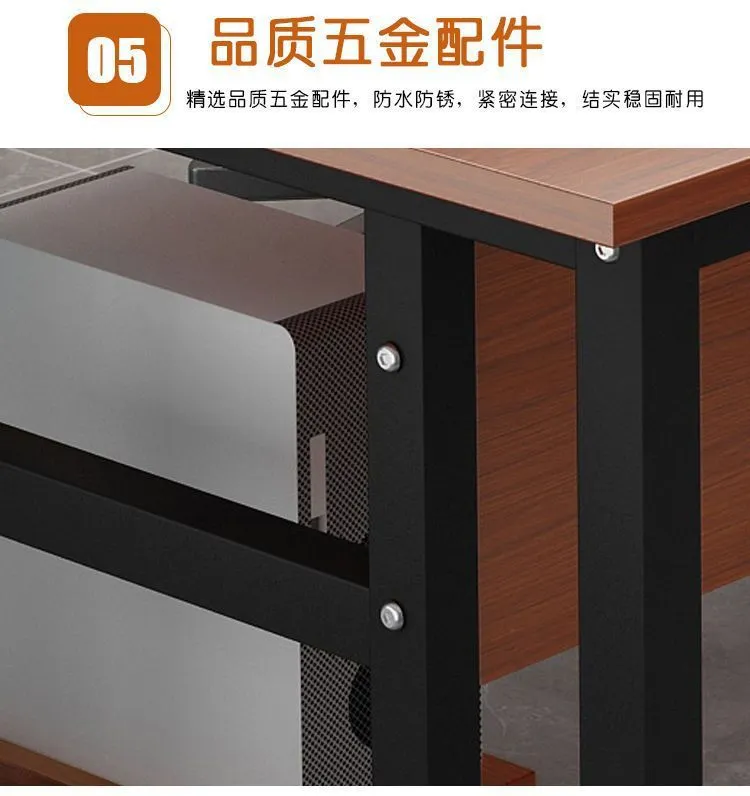 Executive Office Desk for Boss, President, or Manager - Large Wooden Computer Workstation, Writing Table, Study Desk for Home or Office showcase 14