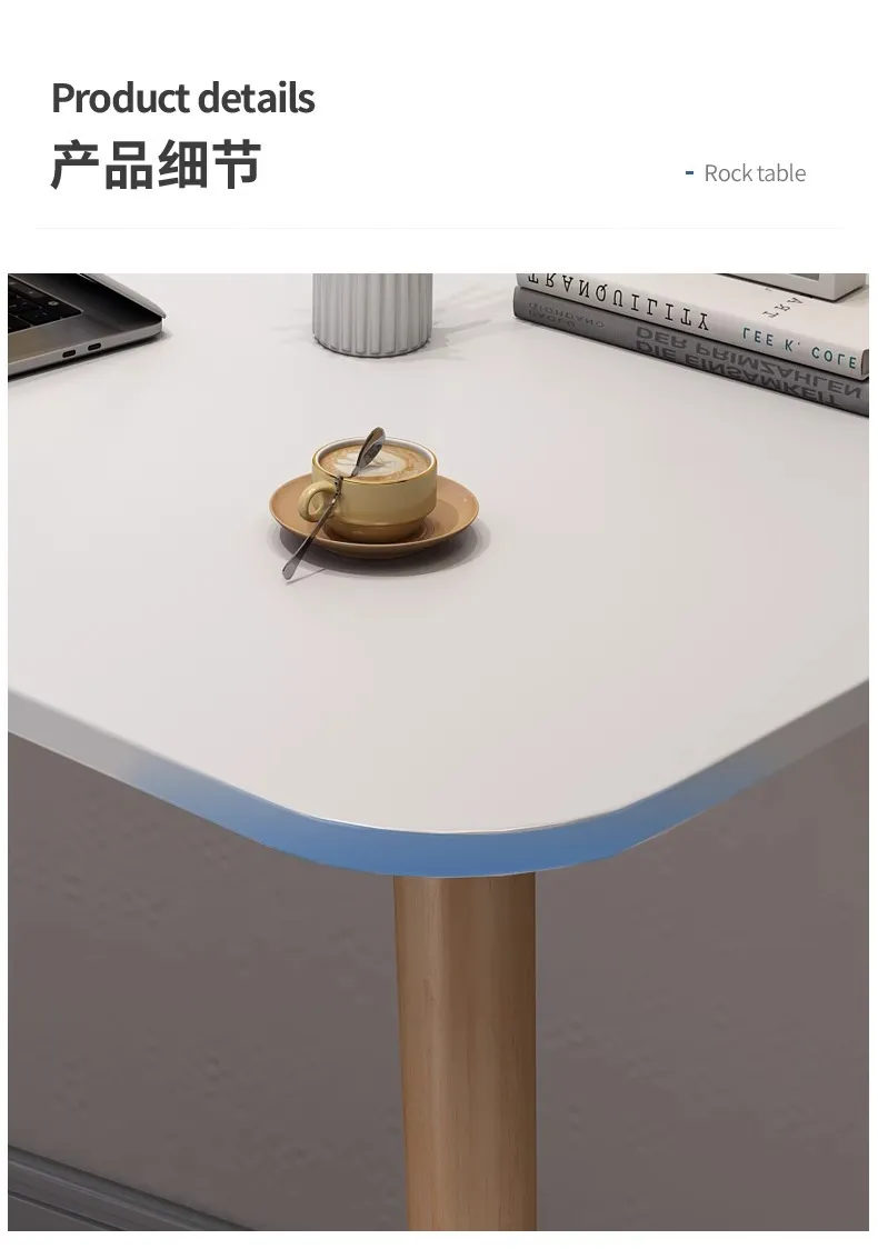 Simple Rectangular Computer Desk for Small Spaces - Modern Writing Table for Bedroom, Living Room, or Office - Student Study Desk showcase 16