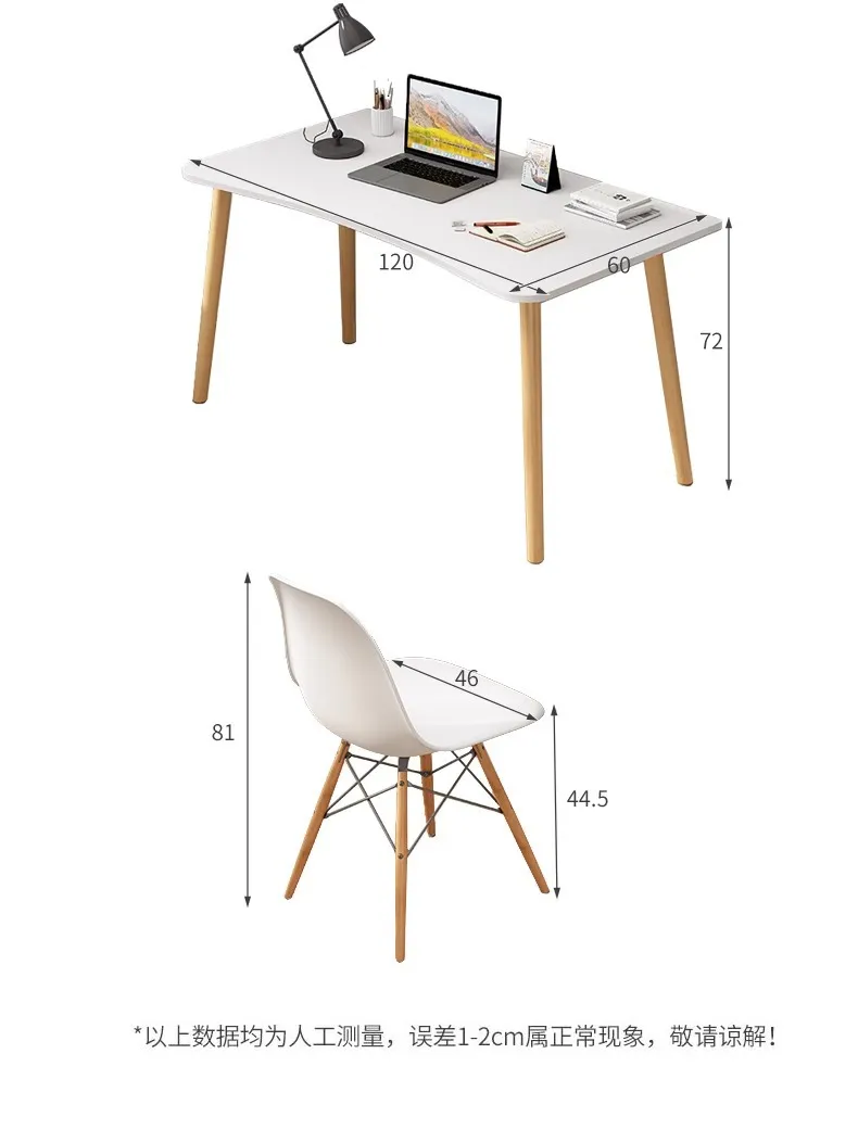 Simple Rectangular Computer Desk for Small Spaces - Modern Writing Table for Bedroom, Living Room, or Office - Student Study Desk showcase 20
