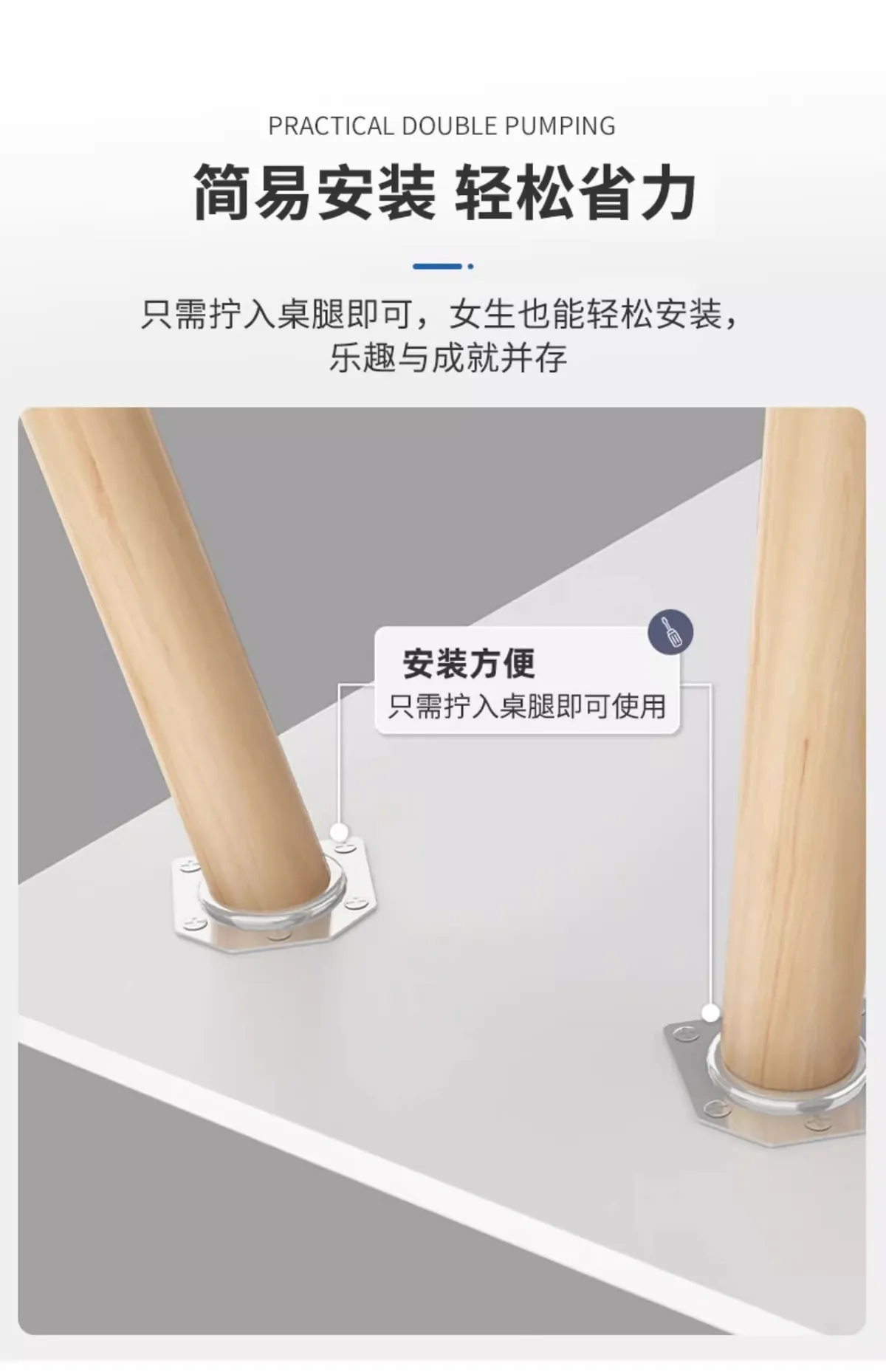 Simple Rectangular Computer Desk for Small Spaces - Modern Writing Table for Bedroom, Living Room, or Office - Student Study Desk showcase 11