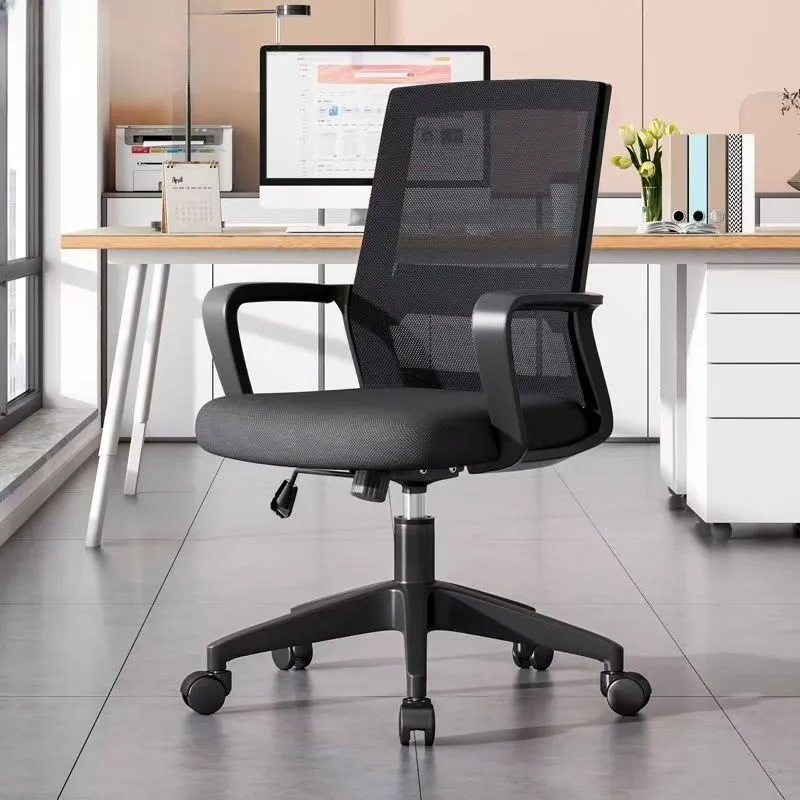 Ergonomic Office Chair with Adjustable Height and Backrest - Comfortable Desk Chair for Long Sitting, Home Office, Student Study, and Meetings