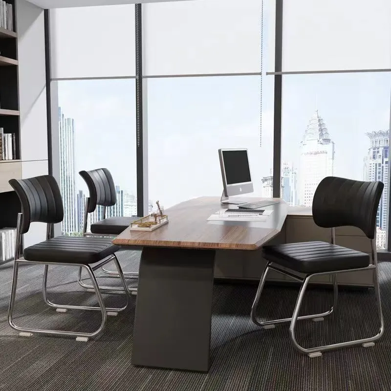 Ergonomic Office Chair for Conference Room, Staff Training, and Home Use - Comfortable Long Sitting Simple Backrest Design thumbnail 3