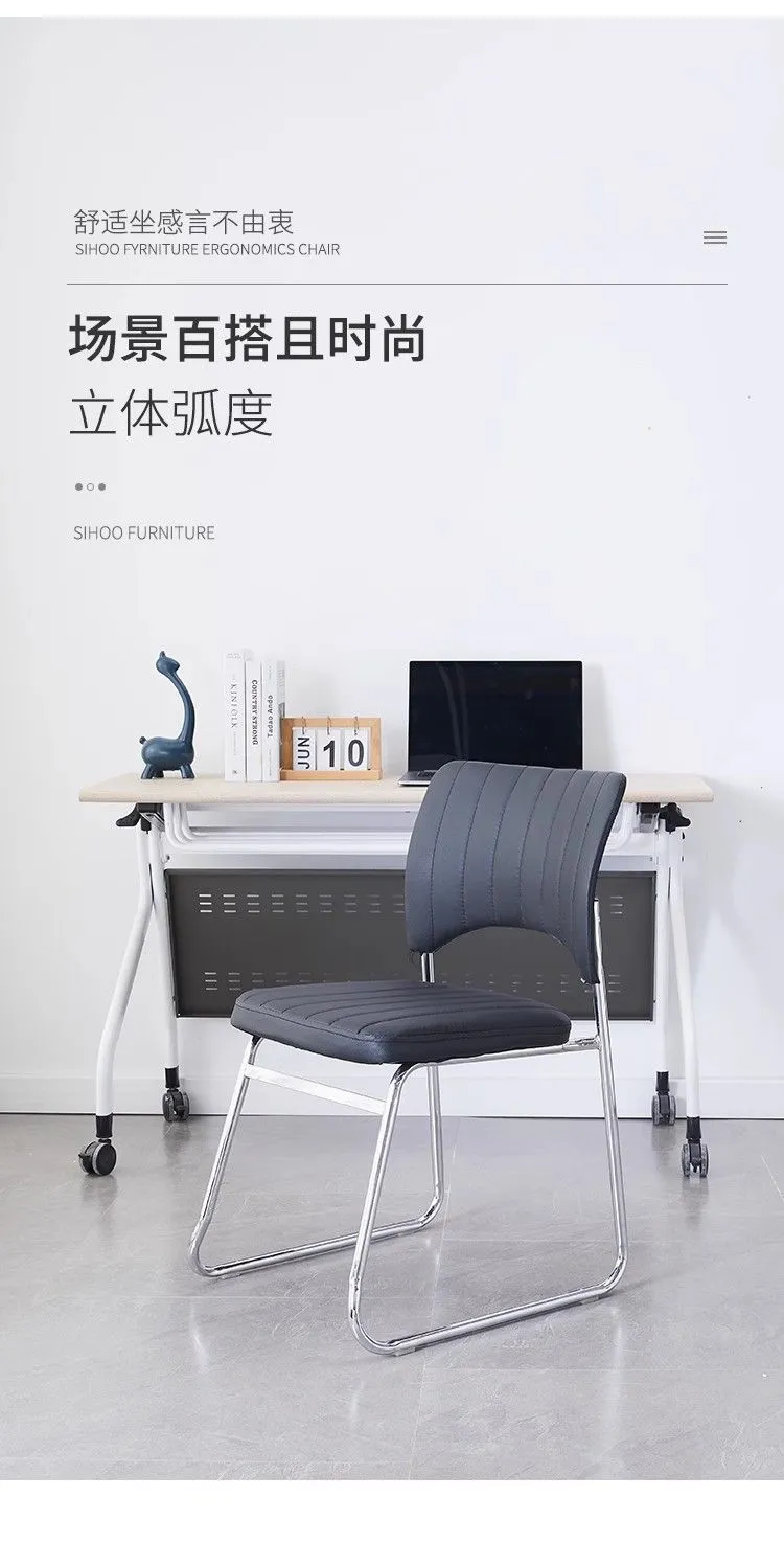 Ergonomic Office Chair for Conference Room, Staff Training, and Home Use - Comfortable Long Sitting Simple Backrest Design showcase 3
