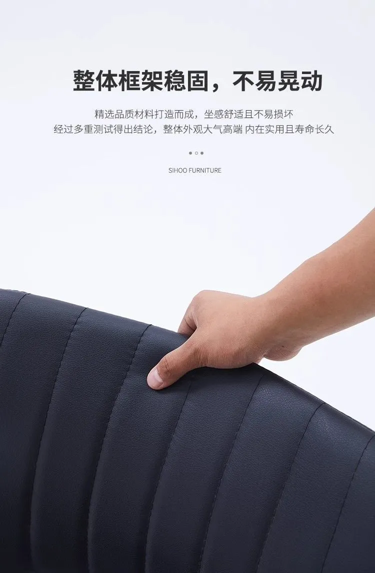 Ergonomic Office Chair for Conference Room, Staff Training, and Home Use - Comfortable Long Sitting Simple Backrest Design showcase 5