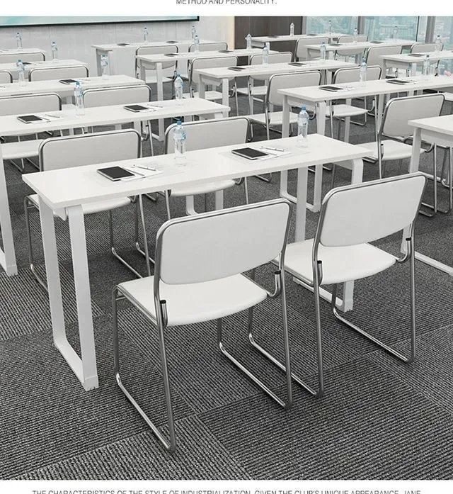 Training Table and Chair Set for Educational Institutions - Classroom Double Desks and Chairs - Splicable Conference Room Long Desks - Simple and Modern Design showcase 14