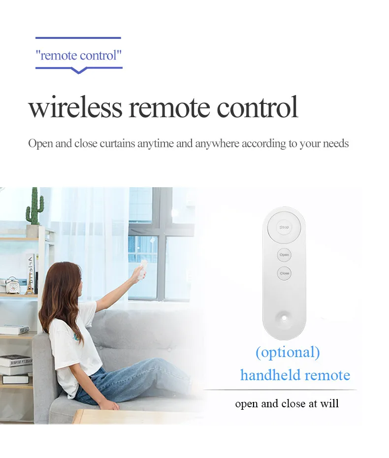 Smart Home Electric Curtain Motor - WiFi Remote Control, Automatic Blinds, Voice Control, Compatible with Tuya/Smart Life App - DIY Home Automation showcase 11