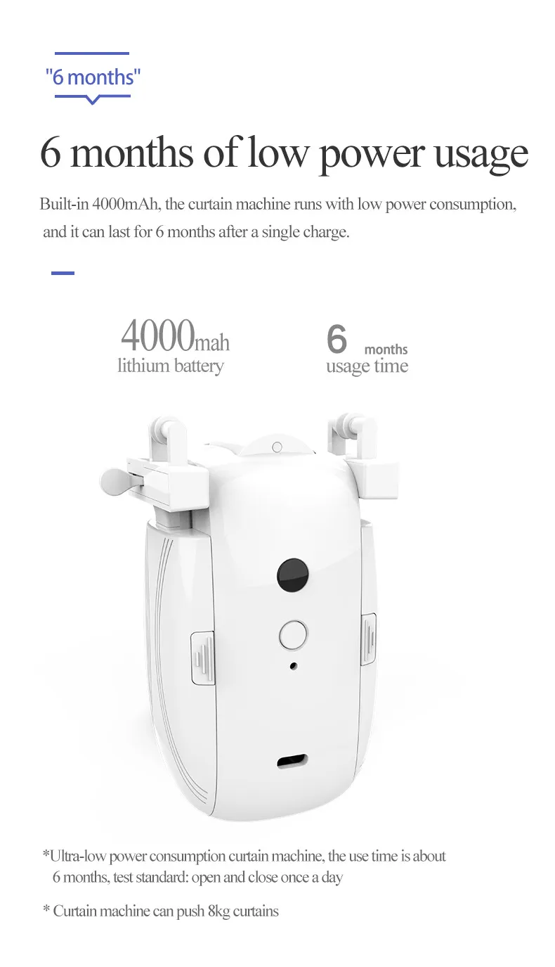 Smart Home Electric Curtain Motor - WiFi Remote Control, Automatic Blinds, Voice Control, Compatible with Tuya/Smart Life App - DIY Home Automation showcase 13