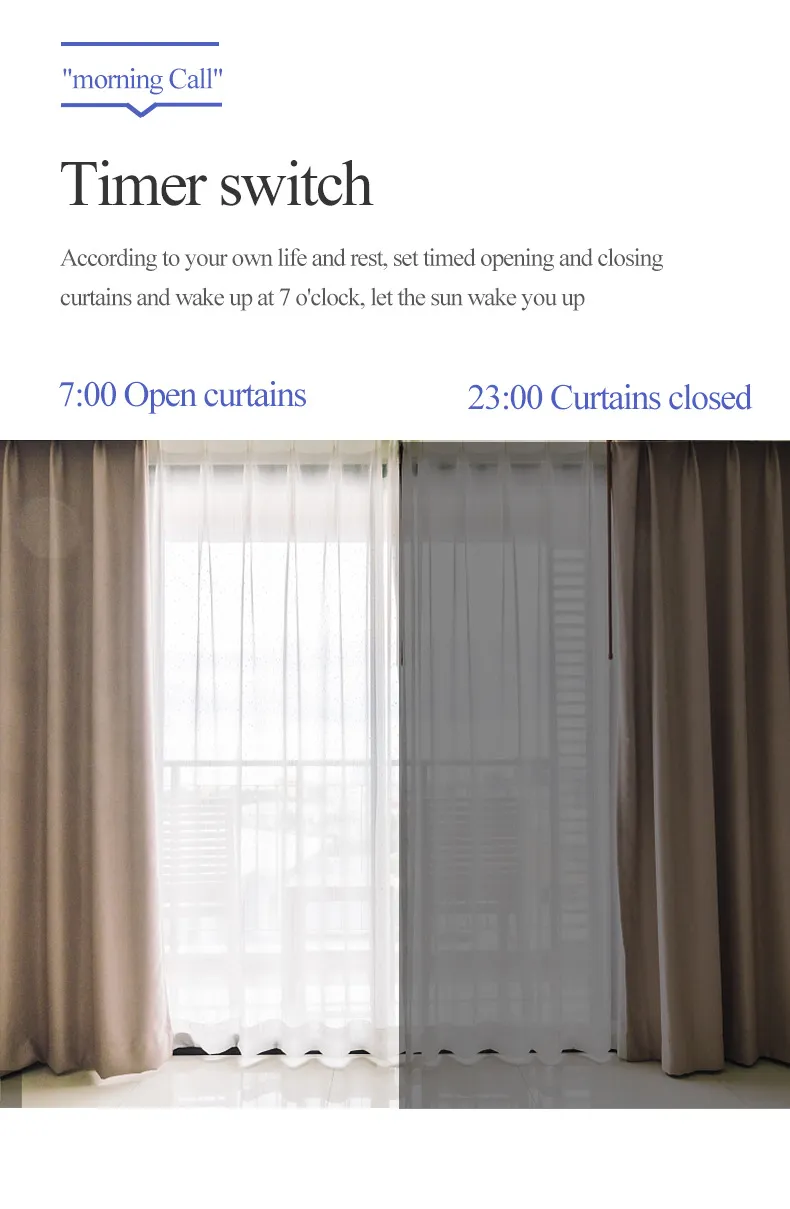 Smart Home Electric Curtain Motor - WiFi Remote Control, Automatic Blinds, Voice Control, Compatible with Tuya/Smart Life App - DIY Home Automation showcase 10