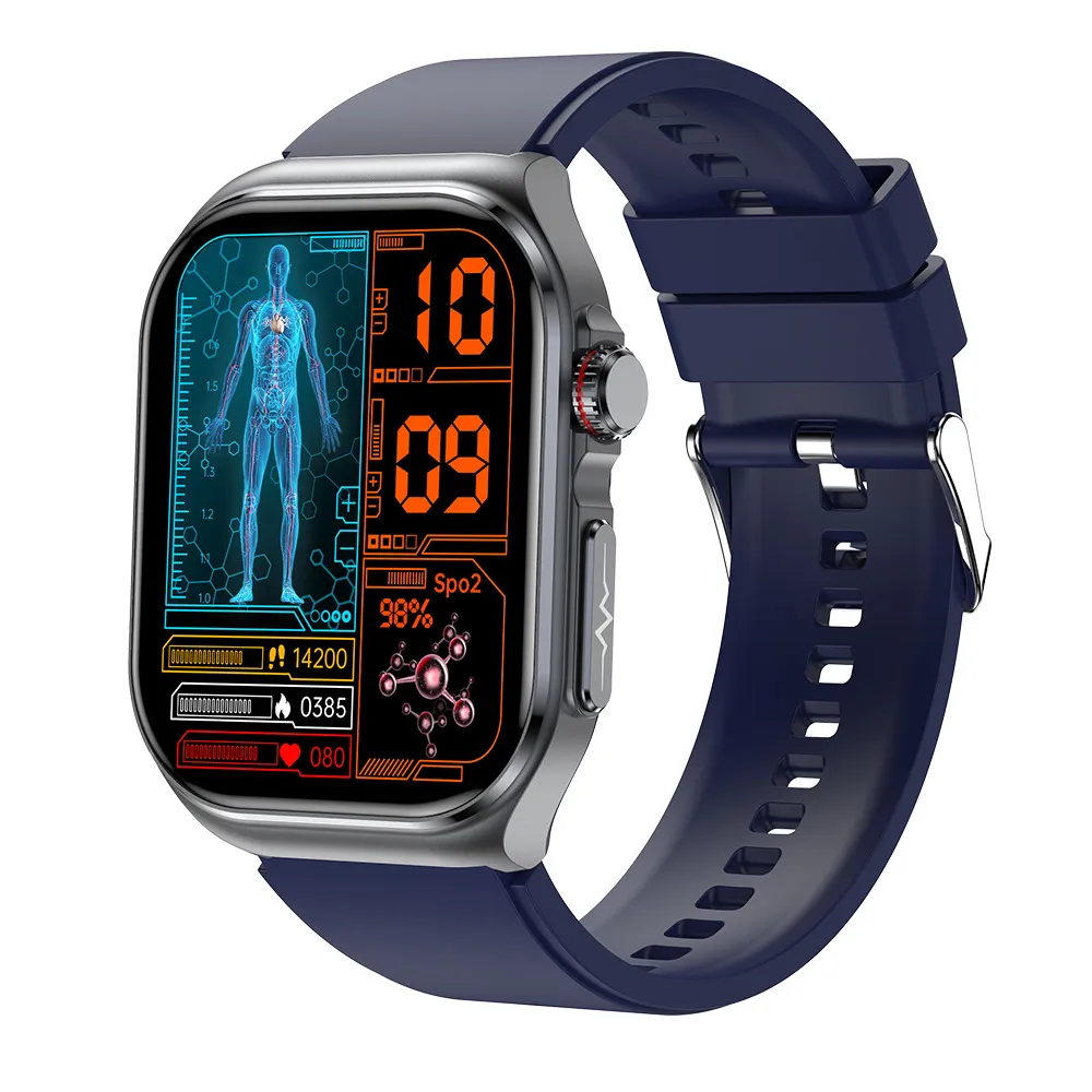 ET585 Smart Watch with ECG, Bluetooth Call, Body Fat, Blood Pressure & Blood Sugar Monitoring, Heart Rate Tracking, Multi-Exercise Modes - Health & Fitness Smartwatch thumbnail 6