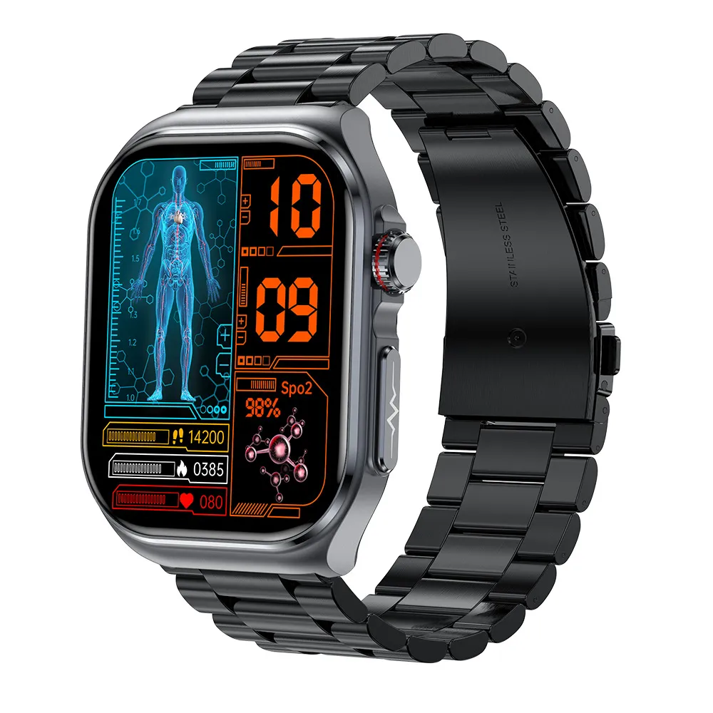 ET585 Smart Watch with ECG, Bluetooth Call, Body Fat, Blood Pressure & Blood Sugar Monitoring, Heart Rate Tracking, Multi-Exercise Modes - Health & Fitness Smartwatch thumbnail 10
