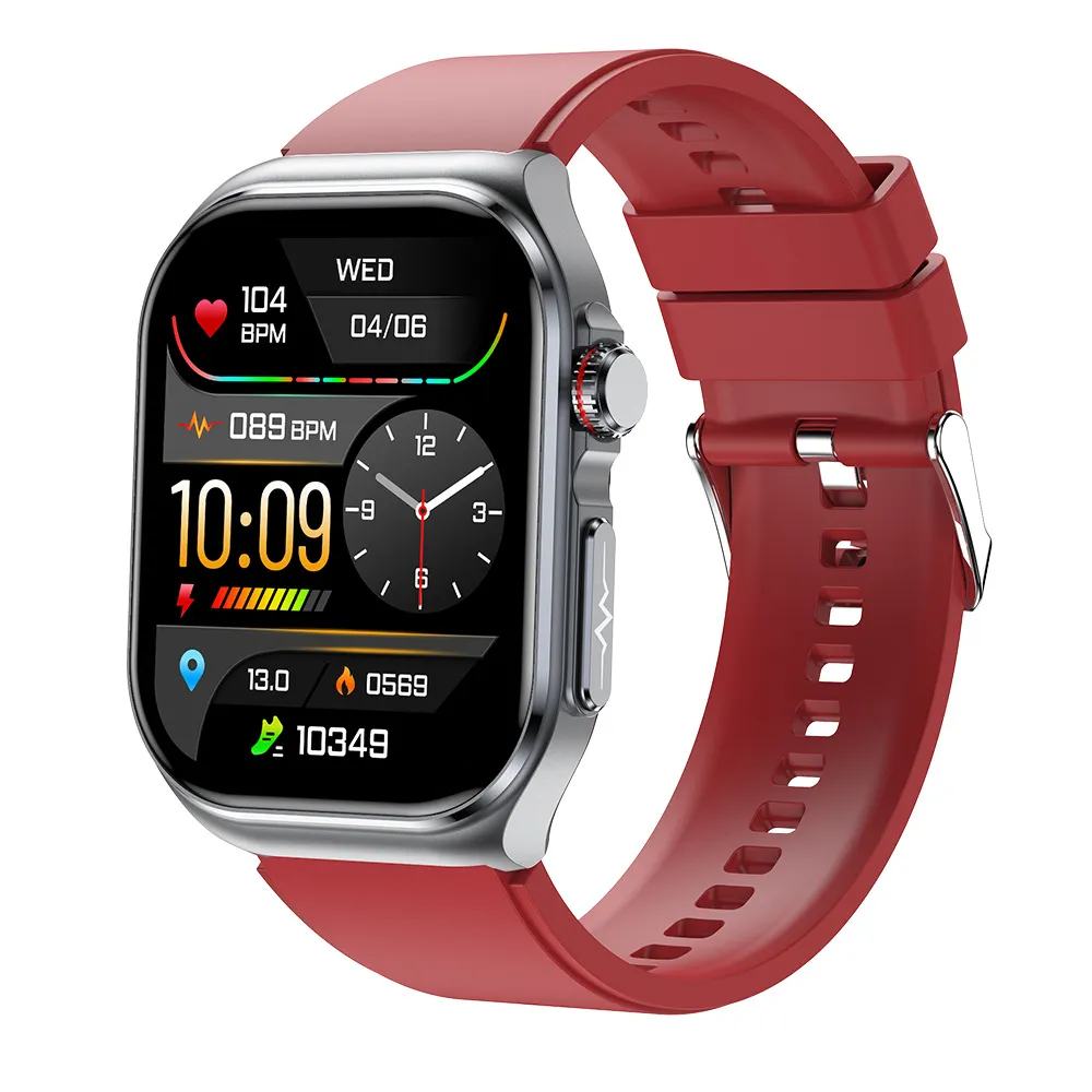 ET585 Smart Watch with ECG, Bluetooth Call, Body Fat, Blood Pressure & Blood Sugar Monitoring, Heart Rate Tracking, Multi-Exercise Modes - Health & Fitness Smartwatch thumbnail 8
