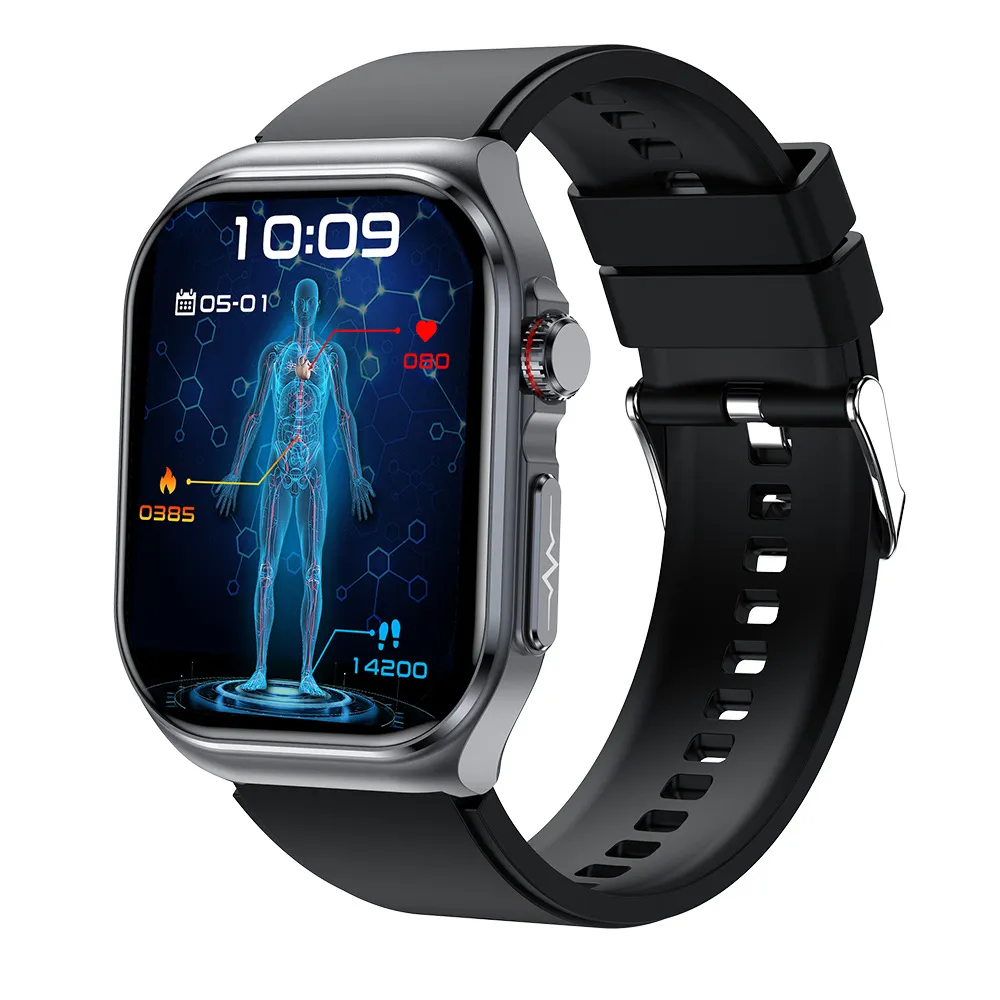 ET585 Smart Watch with ECG, Bluetooth Call, Body Fat, Blood Pressure & Blood Sugar Monitoring, Heart Rate Tracking, Multi-Exercise Modes - Health & Fitness Smartwatch thumbnail 9