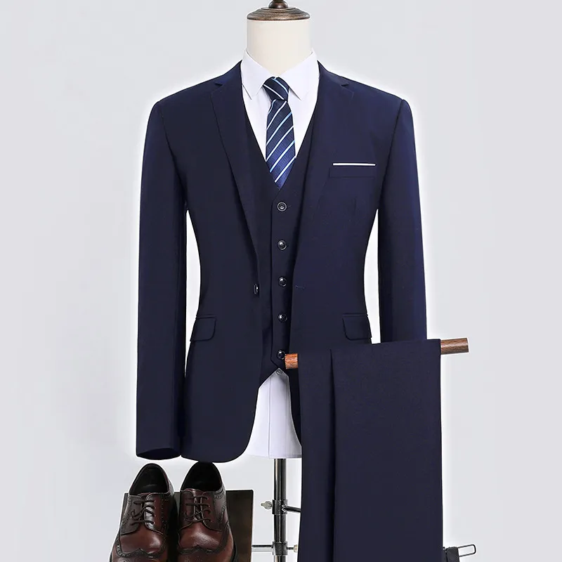 Navy - Jacket Shirt Trousers