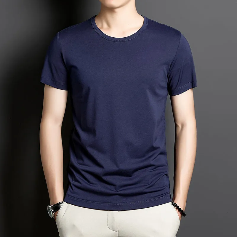 Men's Slim Fit Short Sleeve T-Shirt | 2024 Summer Fashion | Breathable Lightweight Casual Tee | Trendy Half Sleeve Top for Men showcase 10