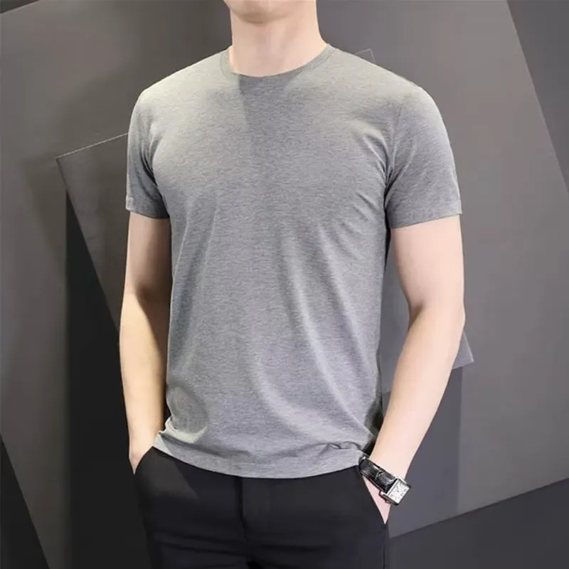 Men's Slim Fit Short Sleeve T-Shirt | 2024 Summer Fashion | Breathable Lightweight Casual Tee | Trendy Half Sleeve Top for Men thumbnail 10