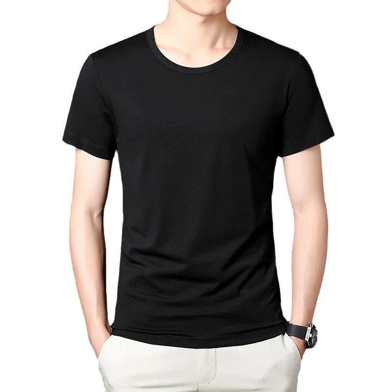 Men's Slim Fit Short Sleeve T-Shirt | 2024 Summer Fashion | Breathable Lightweight Casual Tee | Trendy Half Sleeve Top for Men thumbnail 5
