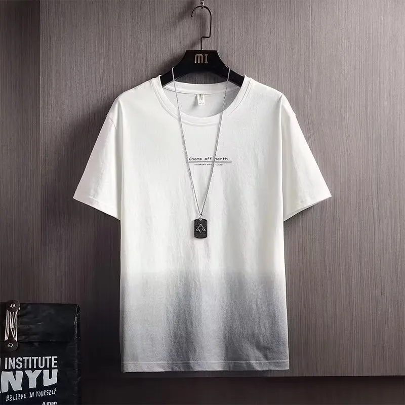 Men's Short Sleeve T-Shirt Summer Cotton Linen Blend Top - Breathable Solid Color Casual Tee for Men's Fashion thumbnail 9