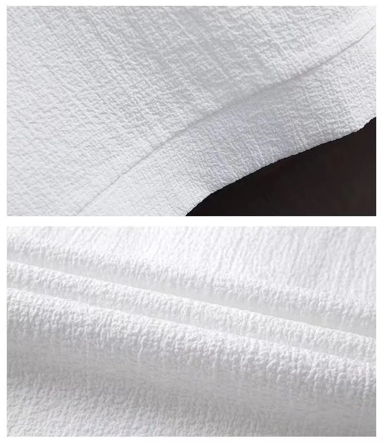 Men's Short Sleeve T-Shirt Summer Cotton Linen Blend Top - Breathable Solid Color Casual Tee for Men's Fashion showcase 6