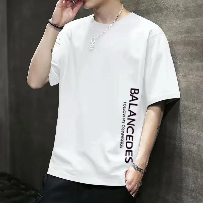 Men's Casual Short Sleeve T-Shirt Summer Cotton Crew Neck Tee Loose Fit Basic Top Plus Size Comfortable Everyday Wear thumbnail 2