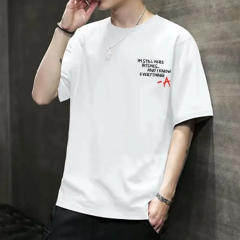 Men's Casual Short Sleeve T-Shirt Summer Cotton Crew Neck Tee Loose Fit Basic Top Plus Size Comfortable Everyday Wear thumbnail 6