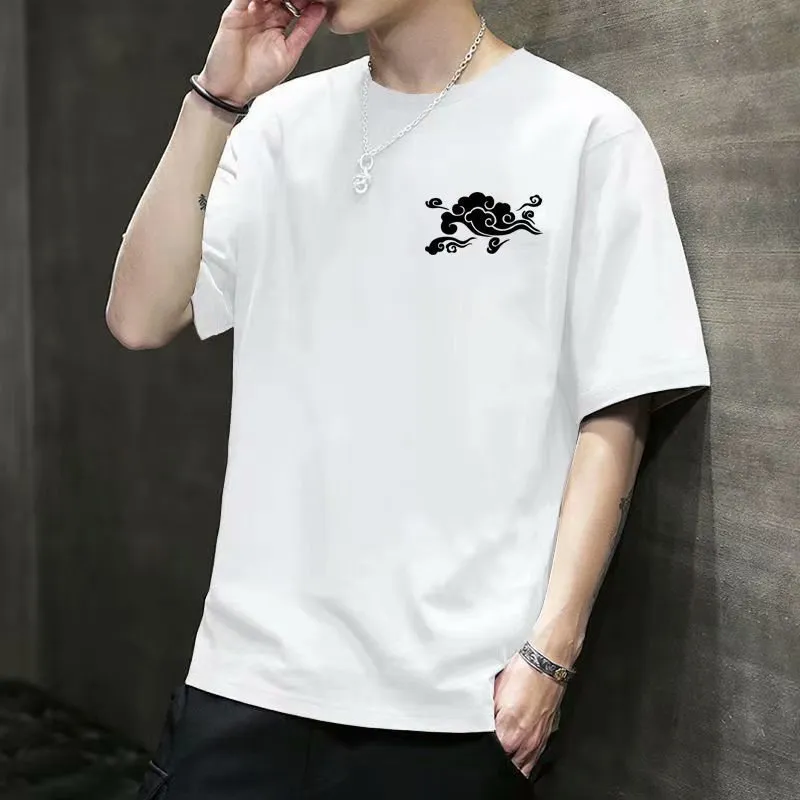 Men's Casual Short Sleeve T-Shirt Summer Cotton Crew Neck Tee Loose Fit Basic Top Plus Size Comfortable Everyday Wear thumbnail 7