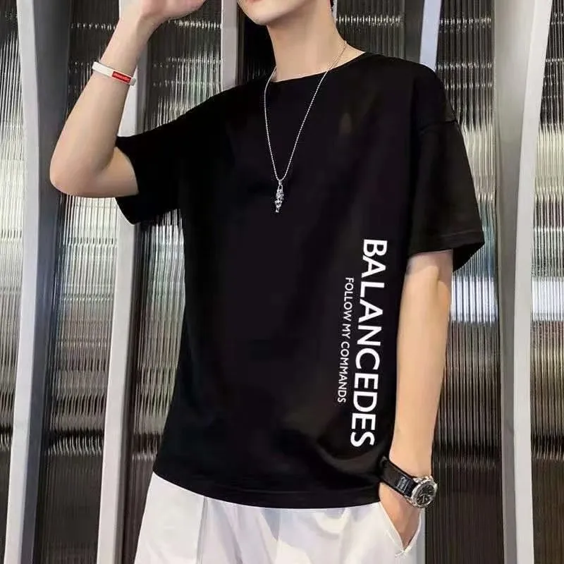 Men's Casual Short Sleeve T-Shirt Summer Cotton Crew Neck Tee Loose Fit Basic Top Plus Size Comfortable Everyday Wear thumbnail 3