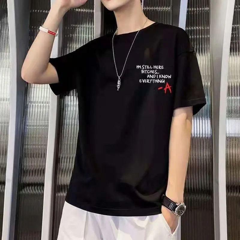 Men's Casual Short Sleeve T-Shirt Summer Cotton Crew Neck Tee Loose Fit Basic Top Plus Size Comfortable Everyday Wear thumbnail 9