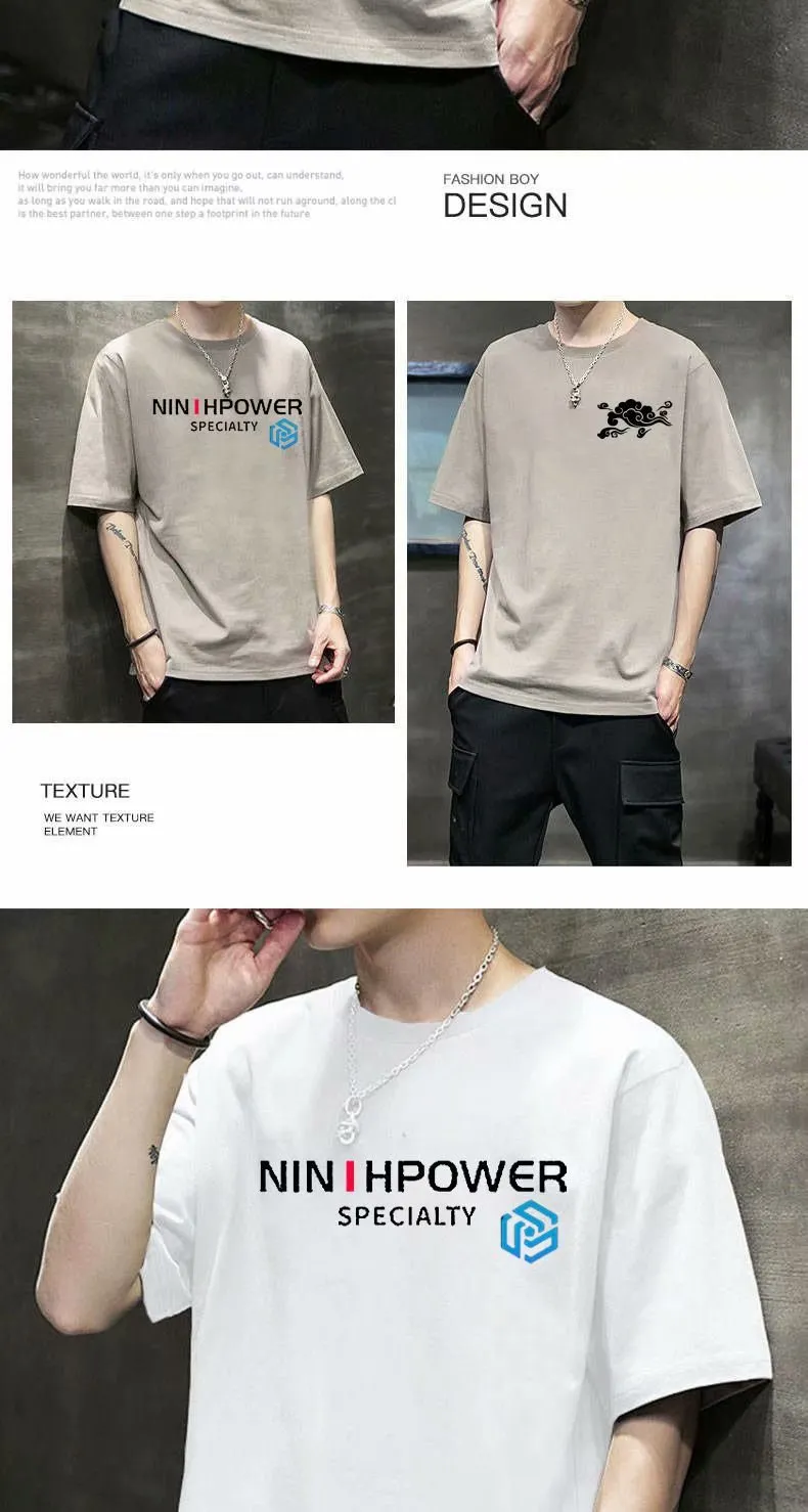 Men's Casual Short Sleeve T-Shirt Summer Cotton Crew Neck Tee Loose Fit Basic Top Plus Size Comfortable Everyday Wear showcase 11