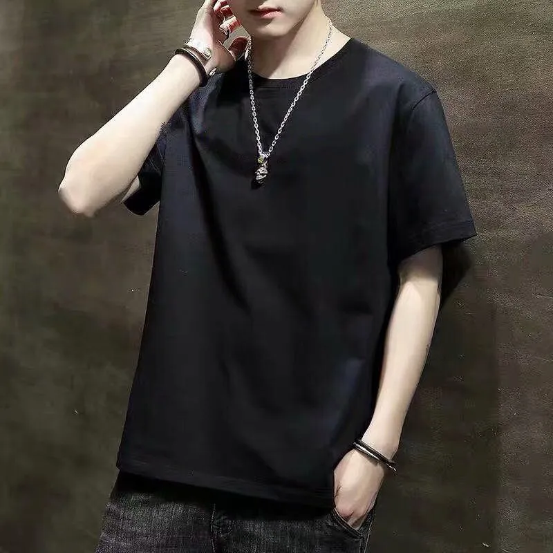 Men's Casual Short Sleeve T-Shirt Summer Cotton Crew Neck Tee Loose Fit Basic Top Plus Size Comfortable Everyday Wear thumbnail 10
