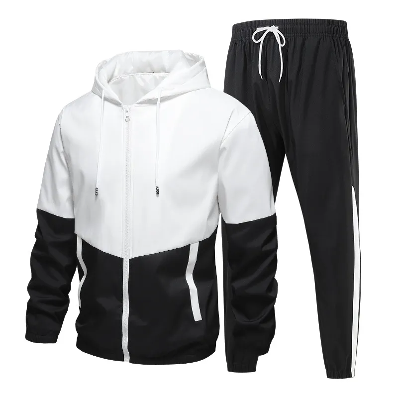 Men's Casual Suit Jacket Set - Autumn Fashion Trendy Sportswear for Young Men - Cross-border Style thumbnail 1
