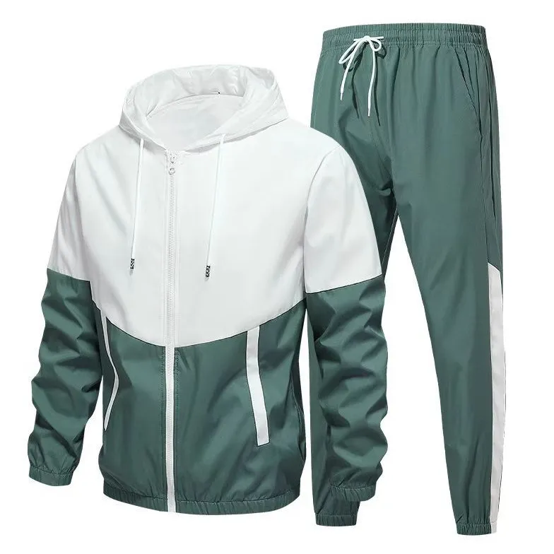 Men's Casual Suit Jacket Set - Autumn Fashion Trendy Sportswear for Young Men - Cross-border Style thumbnail 2