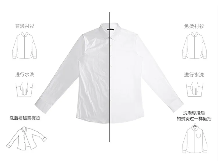 Men's Long Sleeve Oxford Shirt - Trendy Casual Button Down Dress Shirt, No-Iron Cotton Fabric, Versatile for Work & Everyday Wear showcase 10