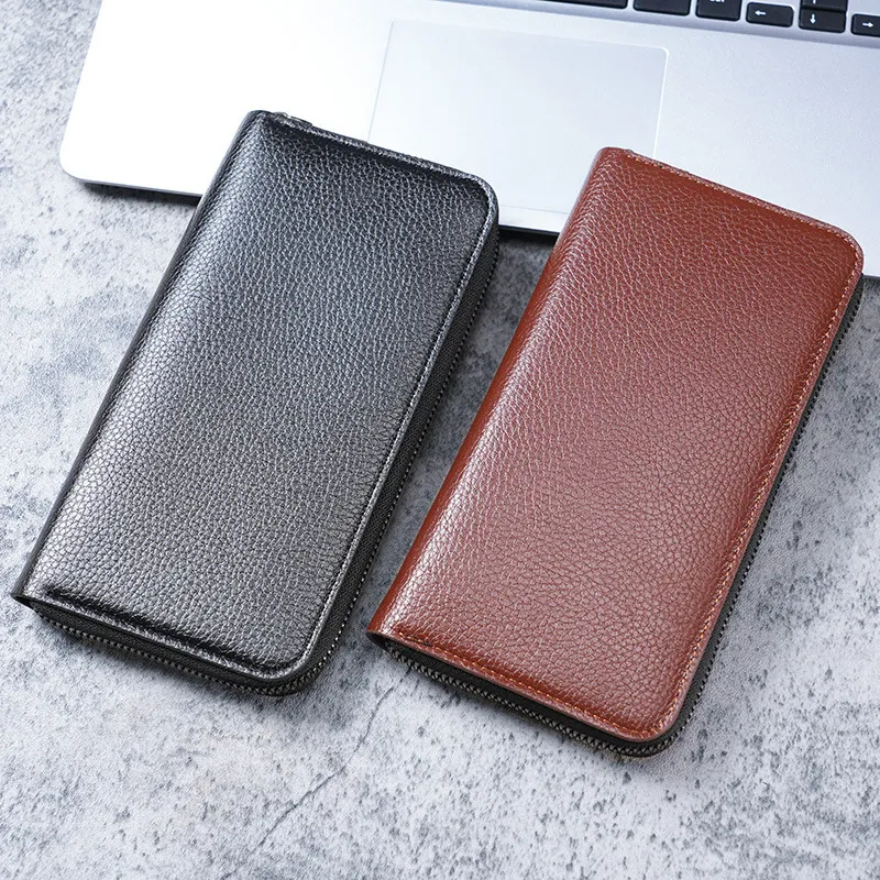 Men's Long Wallet Zipper Closure Large Capacity Clutch Bag Phone Holder Business Card Organizer Casual Fashion Accessory thumbnail 3