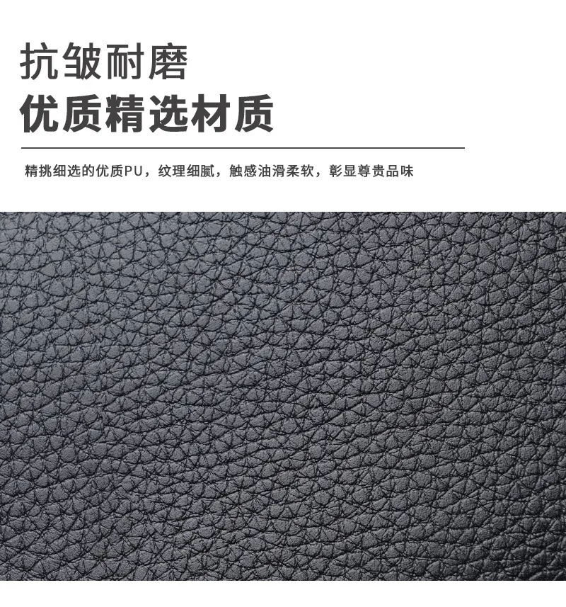 Men's Long Wallet Zipper Closure Large Capacity Clutch Bag Phone Holder Business Card Organizer Casual Fashion Accessory showcase 3