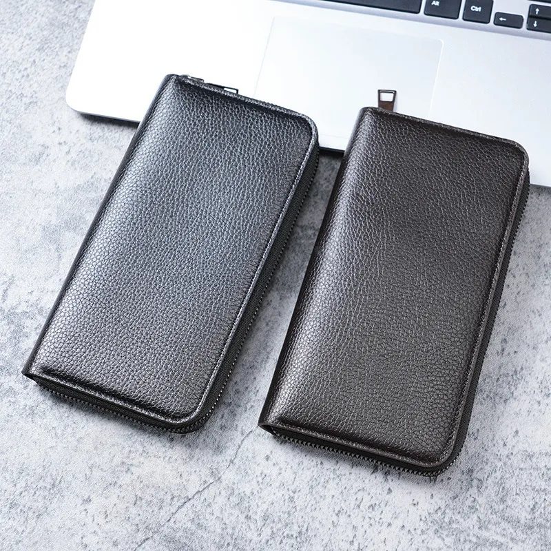 Men's Long Wallet Zipper Closure Large Capacity Clutch Bag Phone Holder Business Card Organizer Casual Fashion Accessory thumbnail 4