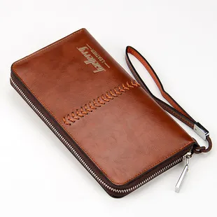 Men's Large Capacity Business Wallet Zipper Clutch Bag - Multifunctional Long Wallet Card Holder for Travel and Everyday Use showcase 19