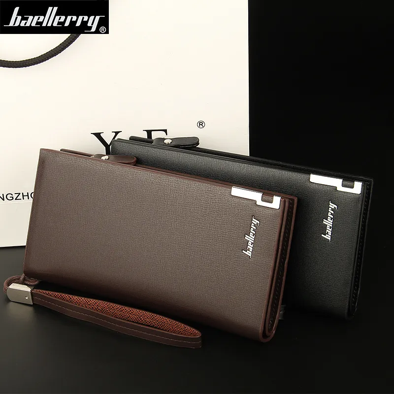 Men's Large Capacity Business Wallet Zipper Clutch Bag - Multifunctional Long Wallet Card Holder for Travel and Everyday Use thumbnail 2