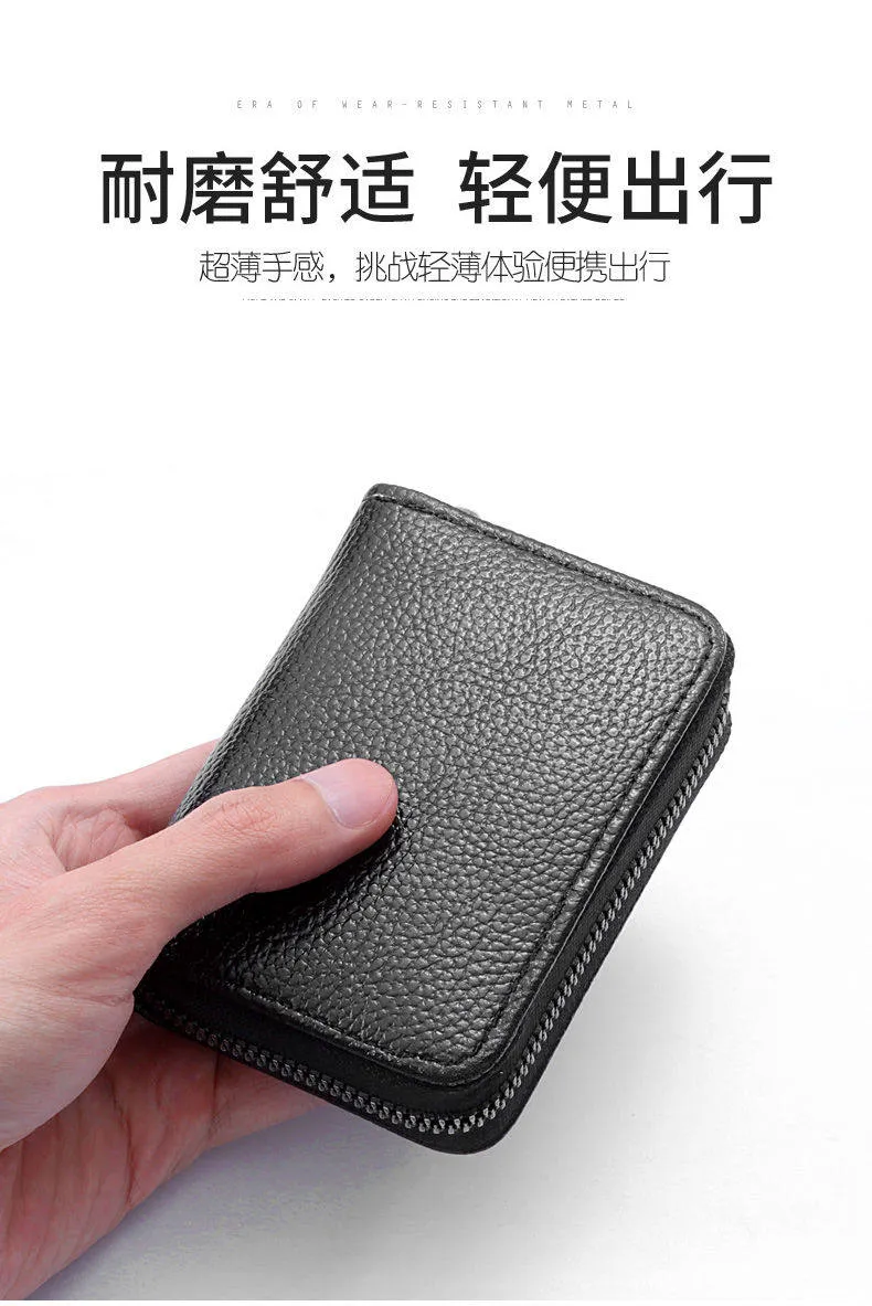 Men's RFID Blocking Card Holder Wallet - Anti-Theft, Multi-Card Slots, Large Capacity ID & Bank Card Case, Driver's License Protection, Slim Minimalist Design showcase 14