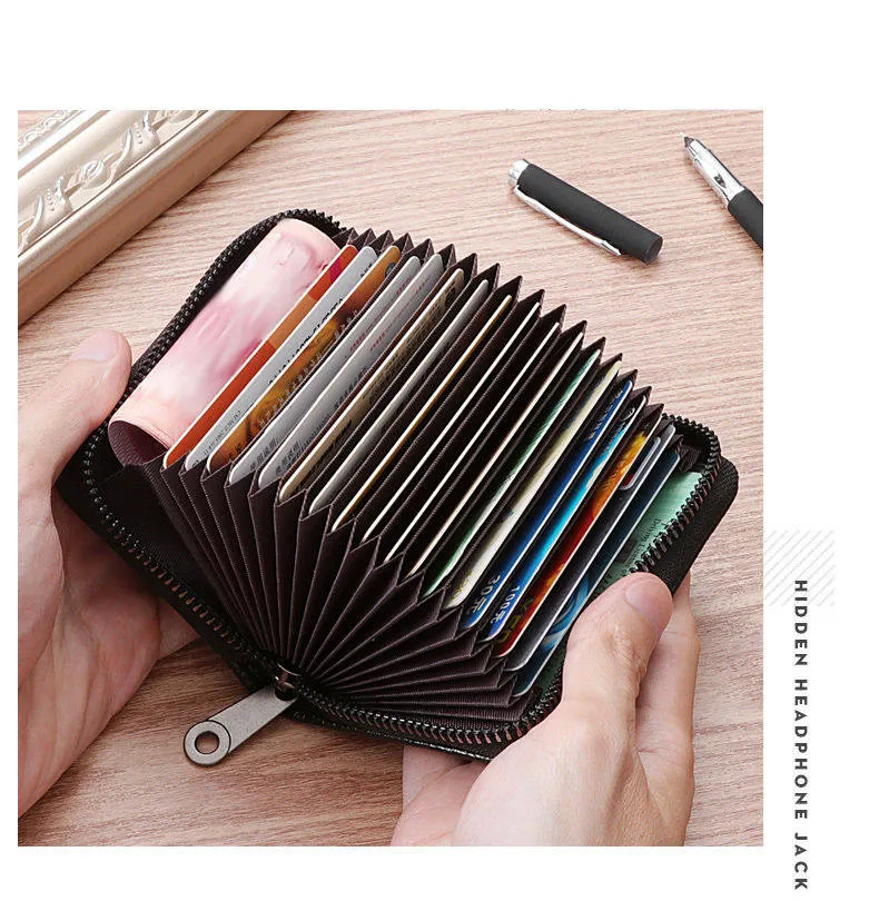 Men's RFID Blocking Card Holder Wallet - Anti-Theft, Multi-Card Slots, Large Capacity ID & Bank Card Case, Driver's License Protection, Slim Minimalist Design showcase 20