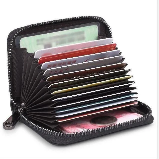 Men's RFID Blocking Card Holder Wallet - Anti-Theft, Multi-Card Slots, Large Capacity ID & Bank Card Case, Driver's License Protection, Slim Minimalist Design thumbnail 4