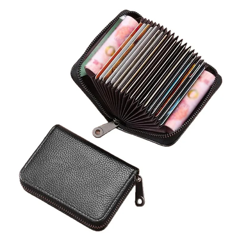 Men's RFID Blocking Card Holder Wallet - Anti-Theft, Multi-Card Slots, Large Capacity ID & Bank Card Case, Driver's License Protection, Slim Minimalist Design thumbnail 5
