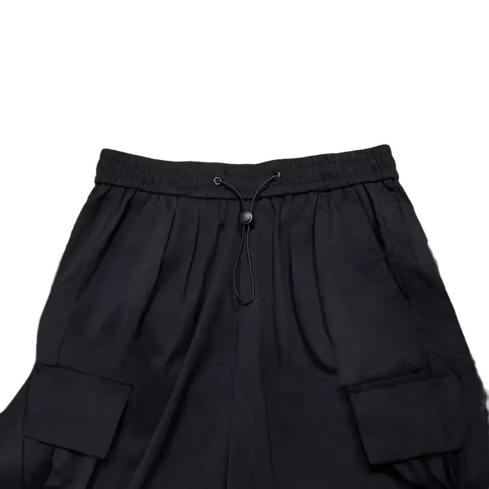 Men's Quick-Drying Overalls Summer 2024 Parachute Pants High Waist Wide Leg Casual Sports Trousers Lightweight Breathable Outdoor Work Pants thumbnail 5