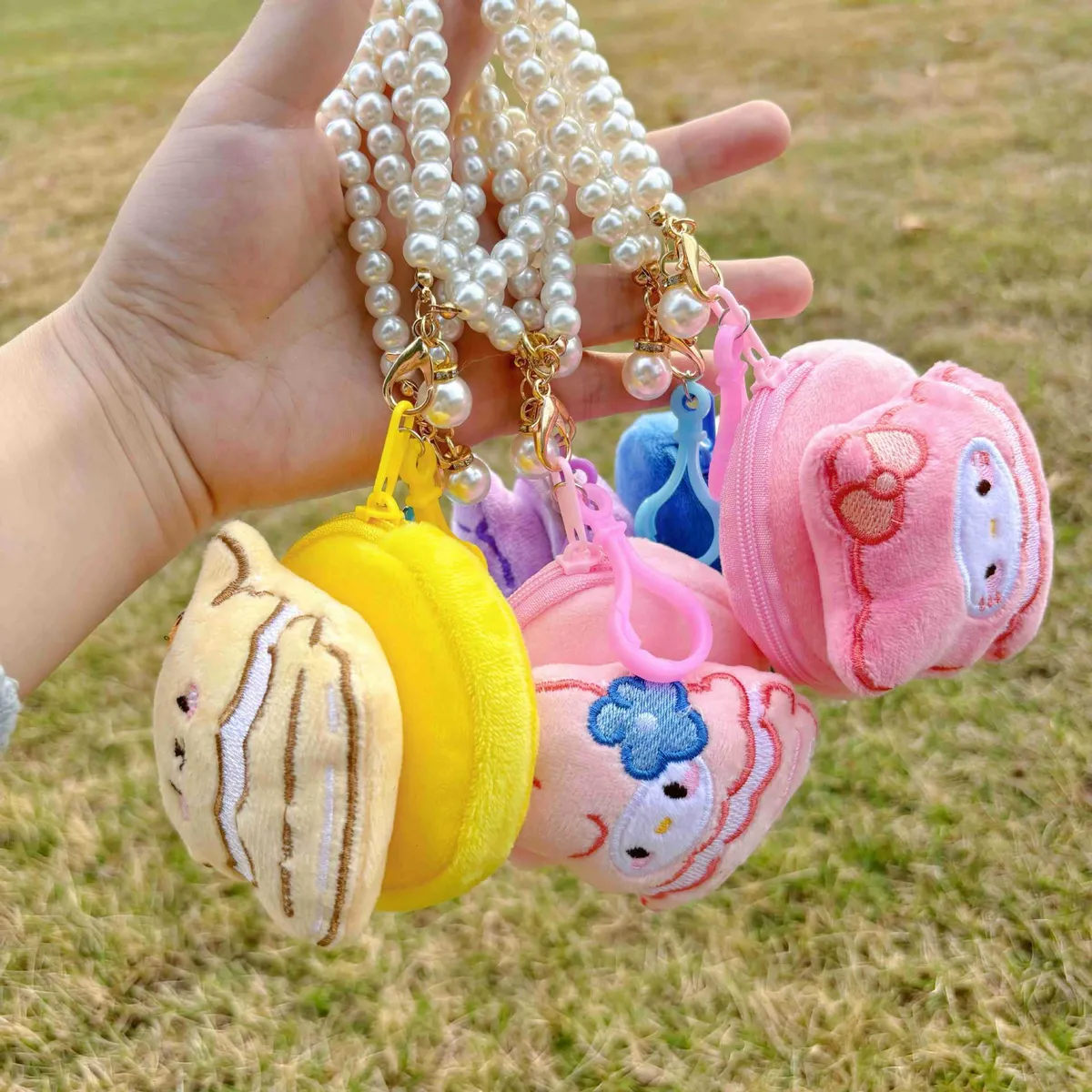 Cute Cartoon Plush Coin Purse for Girls & Women - Round, Colorful, Small Zipper Pouch for Coins, Earphones, Keys - Wholesale Available showcase 6