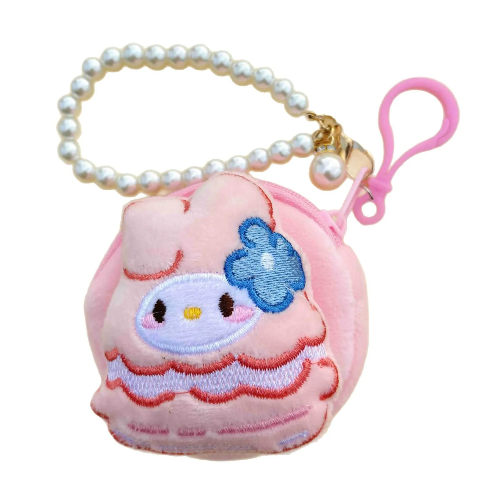 Cute Cartoon Plush Coin Purse for Girls & Women - Round, Colorful, Small Zipper Pouch for Coins, Earphones, Keys - Wholesale Available thumbnail 5