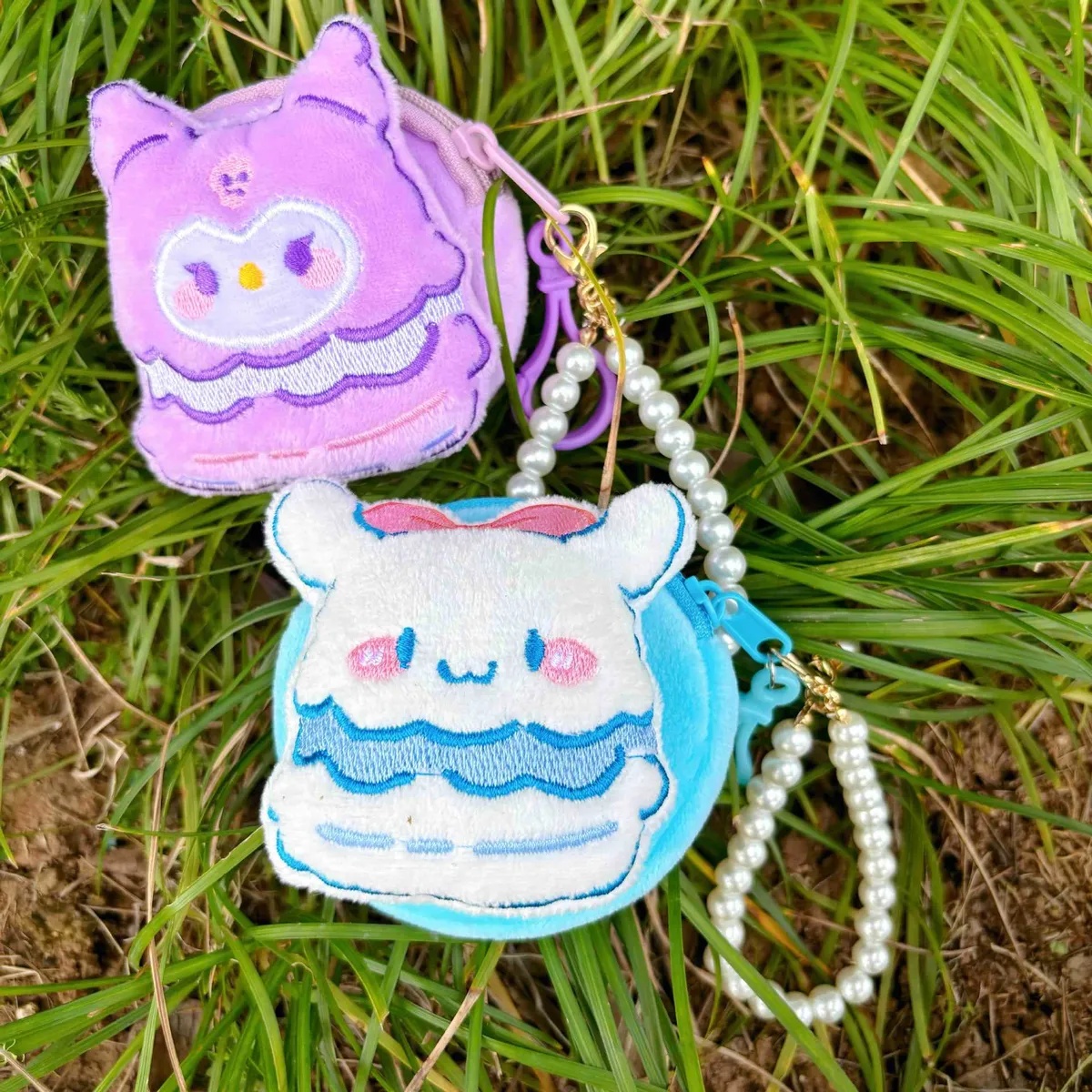 Cute Cartoon Plush Coin Purse for Girls & Women - Round, Colorful, Small Zipper Pouch for Coins, Earphones, Keys - Wholesale Available showcase 8