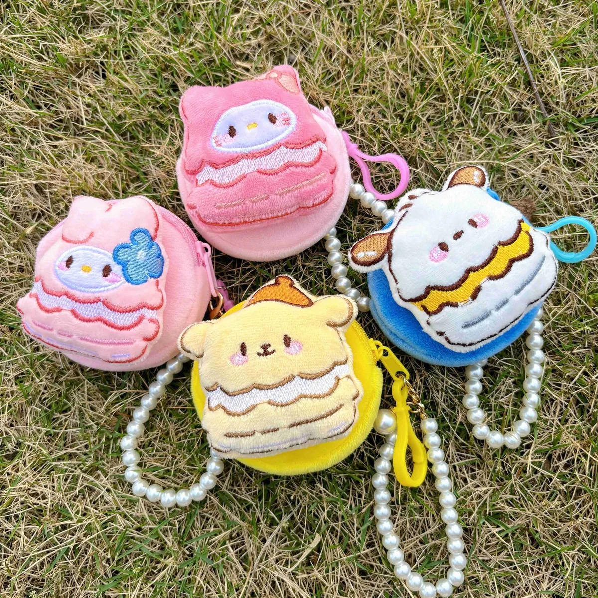 Cute Cartoon Plush Coin Purse for Girls & Women - Round, Colorful, Small Zipper Pouch for Coins, Earphones, Keys - Wholesale Available showcase 1