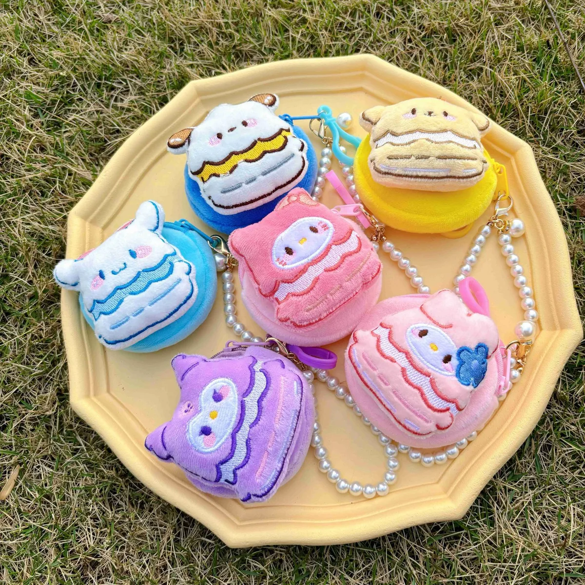 Cute Cartoon Plush Coin Purse for Girls & Women - Round, Colorful, Small Zipper Pouch for Coins, Earphones, Keys - Wholesale Available showcase 7