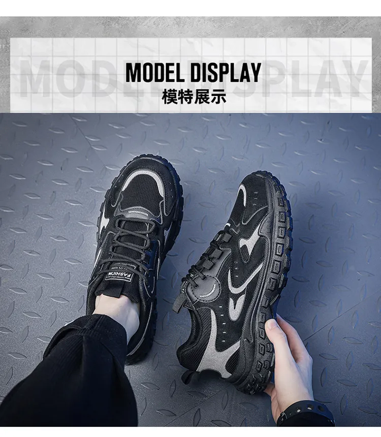 Men's Steel Toe Work Safety Shoes - Breathable Mesh, Non-Slip, Wear-Resistant - Lightweight Athletic Industrial Construction Footwear for Spring 2023 showcase 7