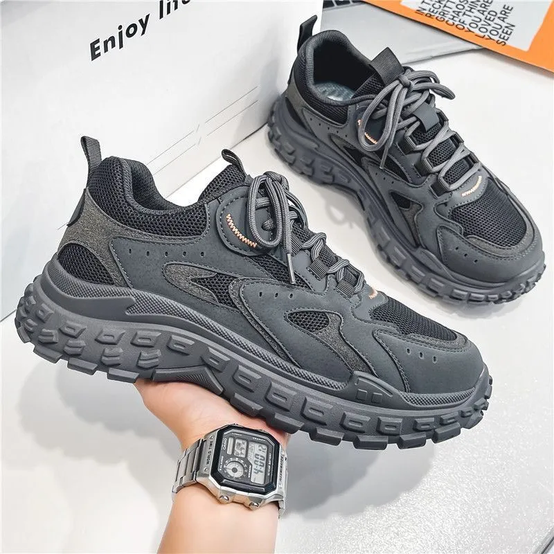 Men's Steel Toe Work Safety Shoes - Breathable Mesh, Non-Slip, Wear-Resistant - Lightweight Athletic Industrial Construction Footwear for Spring 2023 thumbnail 2