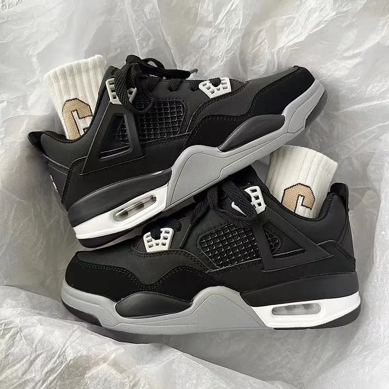 Men's Air Cushion Basketball Shoes - Electric Yellow Platform Sneakers, Trendy Sports Shoes, Spring Fashion, All-Match Design, Niche Style thumbnail 4